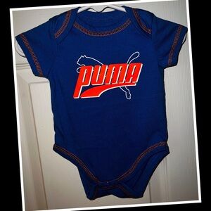 4/$10 Puma Unisex 3-6m Baby Onesie💙NWOT💙